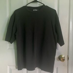 UNIQLO U AIRism Cotton Oversized Crew Neck Half-Sleeve T-Shirt